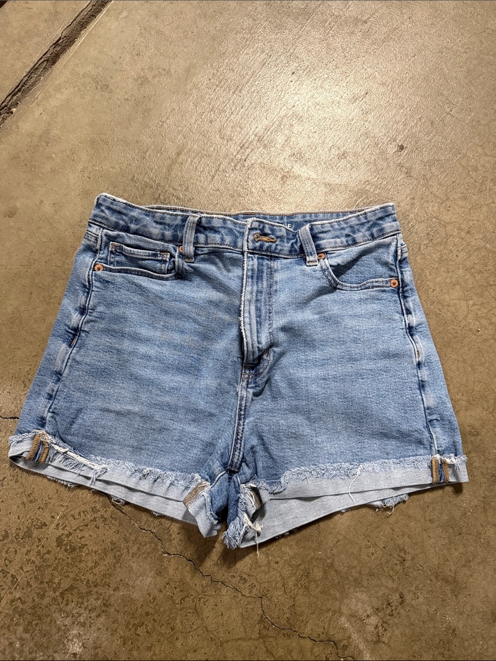 American Eagle Outfitters Light Wash Denim Cutoff Shorts
